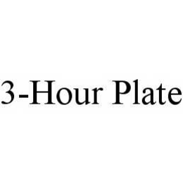 3-HOUR PLATE trademark