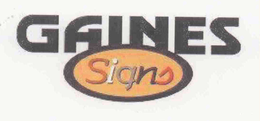 GAINES SIGNS trademark