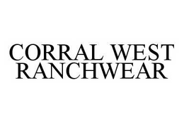CORRAL WEST RANCHWEAR trademark