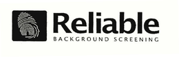 RELIABLE BACKGROUND SCREENING trademark