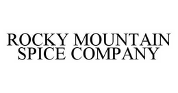 ROCKY MOUNTAIN SPICE COMPANY trademark