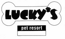 LUCKY'S PET RESORT trademark