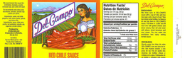 DEL-CAMPO RED CHILE SAUCE trademark