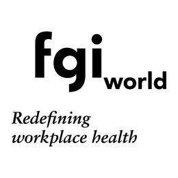 FGI WORLD REDEFINING WORKPLACE HEALTH trademark
