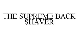THE SUPREME BACK SHAVER trademark
