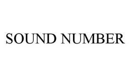 SOUND NUMBER trademark