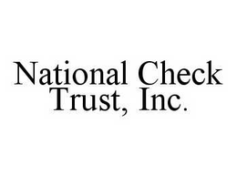 NATIONAL CHECK TRUST, INC. trademark