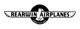 REARWIN AIRPLANES USA KANSAS CITY, KANS. trademark