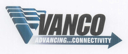 VANCO ADVANCING..CONNECTIVITY trademark