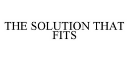 THE SOLUTION THAT FITS trademark