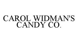 CAROL WIDMAN'S CANDY CO. trademark