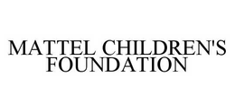 MATTEL CHILDREN'S FOUNDATION trademark