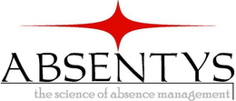 ABSENTYS THE SCIENCE OF ABSENCE MANAGEMENT trademark