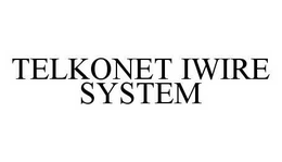 TELKONET IWIRE SYSTEM trademark