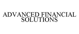 ADVANCED FINANCIAL SOLUTIONS trademark