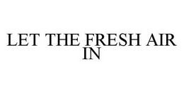 LET THE FRESH AIR IN trademark