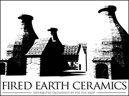 FIRED EARTH CERAMICS DISTRIBUTED EXCLUSIVELY BY THE TILE SHOP trademark