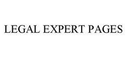 LEGAL EXPERT PAGES trademark
