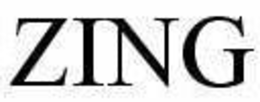 ZING trademark