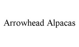 ARROWHEAD ALPACAS trademark