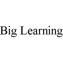 BIG LEARNING trademark