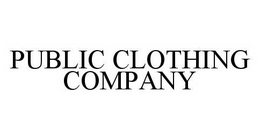 PUBLIC CLOTHING COMPANY trademark