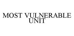 MOST VULNERABLE UNIT trademark