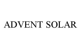 ADVENT SOLAR trademark