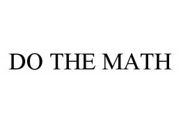 DO THE MATH trademark