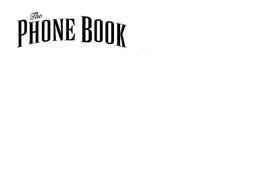 THE PHONE BOOK trademark