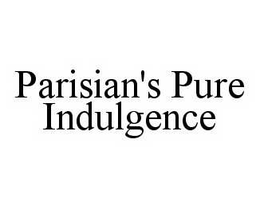 PARISIAN'S PURE INDULGENCE trademark