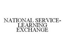 NATIONAL SERVICE-LEARNING EXCHANGE trademark