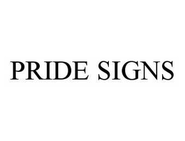 PRIDE SIGNS trademark