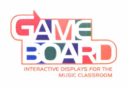 GAMEBOARD INTERACTIVE DISPLAYS FOR THE MUSIC CLASSROOM trademark