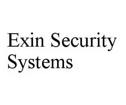 EXIN SECURITY SYSTEMS trademark