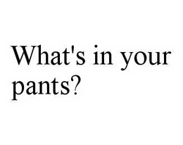 WHAT'S IN YOUR PANTS? trademark