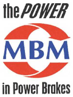 THE POWER MBM IN POWER BRAKES trademark