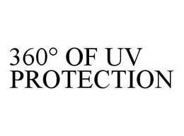 360° OF UV PROTECTION trademark