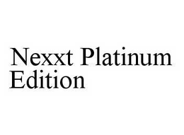 NEXXT PLATINUM EDITION trademark