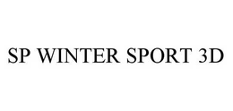 SP WINTER SPORT 3D trademark