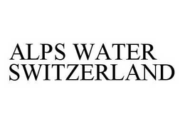 ALPS WATER SWITZERLAND trademark