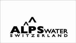 ALPS WATER SWITZERLAND trademark