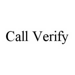CALL VERIFY trademark