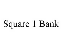 SQUARE 1 BANK trademark