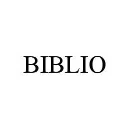 BIBLIO trademark