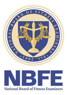 NBFE NATIONAL BOARD OF FITNESS EXAMINERS NATIONAL BOARD OF FITNESS EXAMINERS EST. 2003 trademark