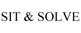SIT & SOLVE trademark
