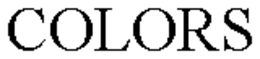 COLORS trademark