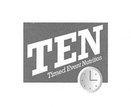 TEN TIMED EVENT NUTRITION trademark