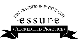 BEST PRACTICES IN PATIENT CARE ESSURE ACCREDITED PRACTICE trademark